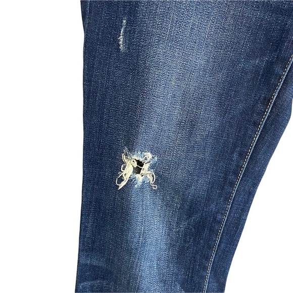 AMERICAN EAGLE | Womens Skinny Distressed Blue Jeans​​ - Picture 2 of 5